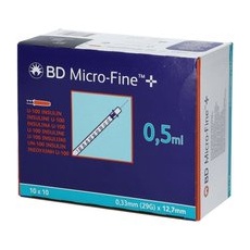 BD Micro-FineTM+ U 100 Insulinspritzen 12,7 mm