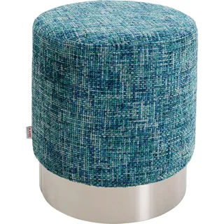 Kare Hocker Berry High Polyester 39 x 47 x 39 cm Silber/Hellblau