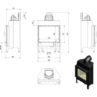 Kratki Nadia 10 Stahl Schwarz