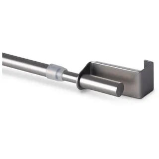 BestLivings Spannvitrage, Gardinenstange - Metall - ( 60-90 cm - Silber ) zum Spannen, Klemmstange Ausziehbar, Vitragestange ohne Bohren und Schrauben, Ø 9 mm - Schwarz