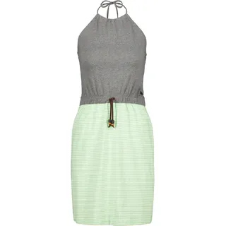Sommerkleid ALIFE & KICKIN, Damen, Gr. M, Normalgrößen, grau (steal melange), 60% Baumwolle, 40% Polyester, Rundhals, Kleider Sommerkleid