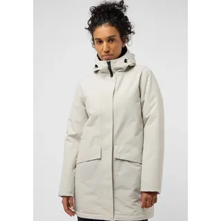 Jack Wolfskin Funktionsmantel JACK WOLFSKIN "TEMPELHOF COAT W", Damen, Gr. L (42/44), beige (seal), Obermaterial: 100% Polyester. Futter: 100% Polyester. Füllung: 100% Polyester, Mäntel Funktionsmantel