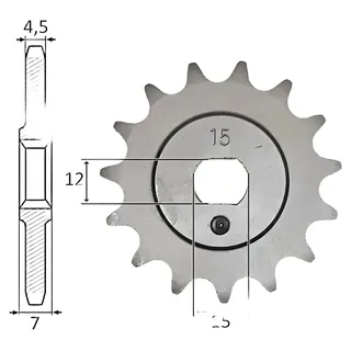 Ritzel IGM 15 Zähne 415 3 V 4 V für Kreidler Florett RMC/S, LF, RS, RM, LH Mofa
