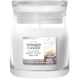 Yankee Candle Signature Kleine Duftkerze im Glas | A Calm & Quiet Place Kerze | Wachsmischung auf pflanzlicher Basis | Perfekte Geschenke für Frauen
