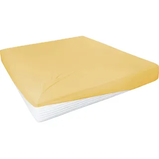 Primera Spannbettlaken Jersey-Elasthan 180 x 200 - 200 x 220 cm gelb