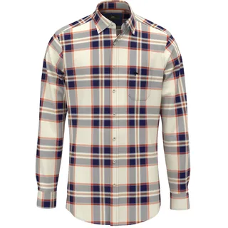 FYNCH-HATTON Karohemd mit klassischem Button-Down-Kragen, orange