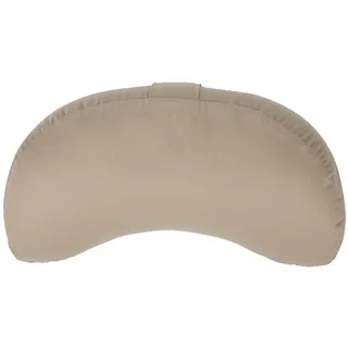 Bodhi Meditationskissen Halbmond | Bodenkissen für Yoga & Meditation | Yogi MOND ECO | 100 % Bio-Baumwollbezug | Yogakissen halbmondförmig mit Buchweizenfüllung | Ergonomisches Halbmondkissen