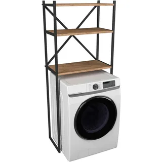 VCM Waschmaschinenschrank 66 x 160 x 34 cm Honigeiche