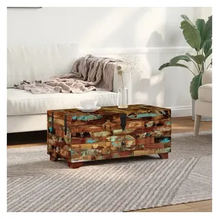 vidaXL Couchtisch Truhe Altholz Massiv 80x40x35 cm