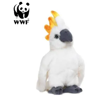 WWF Plüschtier Kakadu Papagei (mit Sound, 14cm) lebensecht Kuscheltier Stofftier