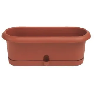 kräutertopf PIERINA 30x10,5cm TE mit Schale - Orange