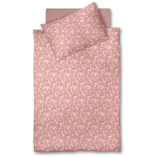 Fleuresse Bettwäsche , Altrosa, Dunkelrosa , Textil , Floral , 200x200 cm , pflegeleicht, bügelleicht , Heimtextilien, Bettwäsche & Leintücher, Bettwäsche, Makosatin-Bettwäsche