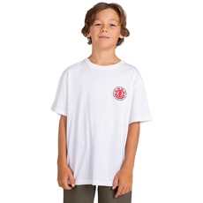 Element Seal Bp - T-Shirt - Jungen 8-16 - S/10 - Weiss