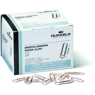Durable Briefklammern 32 mm, 1000 Stück, verkupfert, 120924