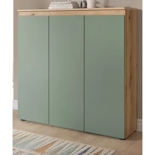 inn.furn Assino 105 x 111 x 37 cm Grün / Eichefarben