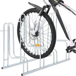 vidaXL Fahrradständer Freistehend 39,5x73x104 cm Silber