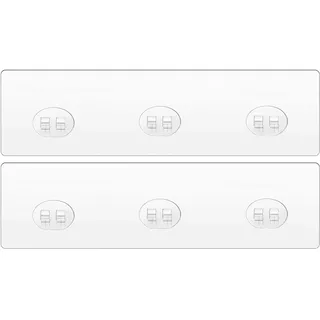 WLLHYF 2 Stück Dusch-Caddy Klebe-Ersatz, Transparente Klebehaken Starke Aufkleberhaken für Badezimmer, Dusche, Seifenschale, Hängende Haken, Küchenzubehör