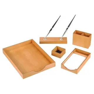 Schreibtisch aus Holz, 5-teiliges Set aus Kirsche