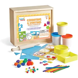 Learning Resources Aktivitätsset „Zählen und sortieren“, Kleinteile als Spielmaterial, Sensorik-Spielzeug, Spielsachen zum Training des feinmotorischen Geschicks, Montessori Spielzeug, ab 3+