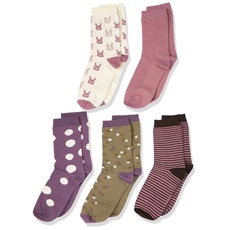 MINYMO Unisex Kids w. Pattern (5-Pack) Socken mit Muster, Orchid Haze, 31