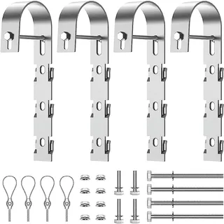 Schwaiger Geländerhalterung 4er-Set für Solarpanele
