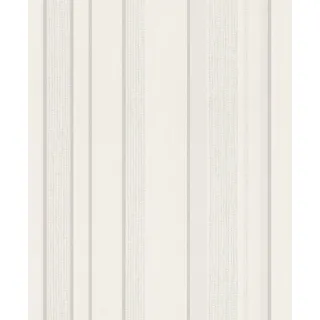 Rasch Textil Rasch Tapete 755305 - Helle Vliestapete mit Streifen und Struktur in Beige und Creme, Landhaus Tapete