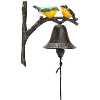 sungmor schwere Pflicht aus Gusseisen zum Aufhängen, Bell, Handbetrieb Deko Tür Bell, Wand montiert Farbe Vögel Bell, Garden & Home & Store & Outdoor Dekorationen