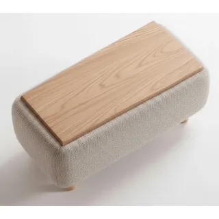 Zwischentisch Beige Moderner Stil Holzoberfläche Holzbeine Weiche Kante