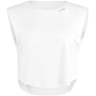 WINSHAPE Damen Light And Soft Cropped Top Aet115ls Yoga-Shirt, Ivory, XXL EU