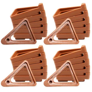 24 Stück Blumentopf Füße, Dreieck Blumentopf Rack, Pflanzgefäß Blumentopf Rack Halter Topf Zehen für Drinnen und Draußen, Invisible Blumentopf Riser