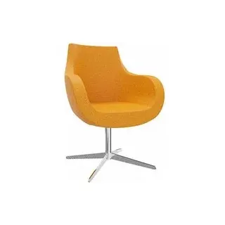fm Sessel Pirum orange chrom Stoff 71,0 x 71,0 x 90,0 cm, 1 St.