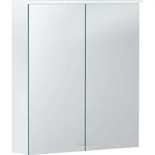 Geberit Option Basic Spiegelschrank mit integrierter Beleuchtung, zwei Türen, Breite  60cm, 500273001, 500.273.00.1