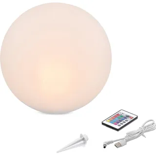 esotec Solarkugel Siena 20cm mit Fernbedienung 16 Lichtfarben outdoor 102890