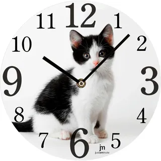 Wanduhr LOWELL, bunt, Ø 33,5cm B/H/T: 4cm, Wanduhren, Wanduhr