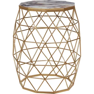 Beliani Beistelltisch, Halsey Gold,