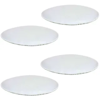 Idimex Sitzkissen Leslie 4Er-Set , Weiß , Textil , Mode , 35x2x35 cm , Heimtextilien, Wohntextilien, Sitzkissen