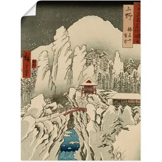 Artland Poster »Der Haruna Berg im Schnee« Berge 1 Stk. tlg. als Leinwandbild, Wandaufkleber oder Poster in versch. Größen, weiß