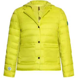 Steppjacke CARTOON "Steppjacke mit abnehmbarer Kapuze", Damen, Gr. 34, gelb (neon gelb), Obermaterial: 100% Polyamid PA., Jacken Steppjacke