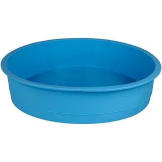 GMMH Silikonbackform Rund Durchmesser 26 cm, Silikon Form Kuchen Backform Kuchenform Brotbackform Obstbodenform (Blau)