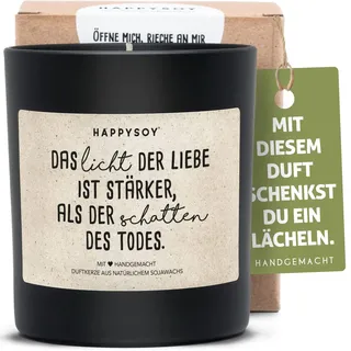 Beileid aussprechen - Trauerkerze im Glas mit Spruch - natürlich handgemacht nachhaltiges persönliches Geschenk Kondolenzgeschenk- Kerze für Verstorbene