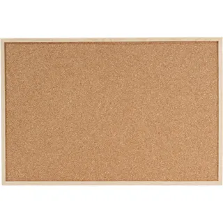 DAHLE Pinnwand 90039-15022, 120x90cm, Kork (Holzrahmen, Korkplatte 7 mm stark, inkl. 6 Pinnadeln) 90 x 120 cm