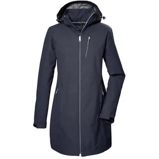 KILLTEC Damen Softshellparka/Softshelljacke mit abzippbarer Kapuze KOS 57 WMN SFTSHLL PRK, nachtblau, 38, 42854-000