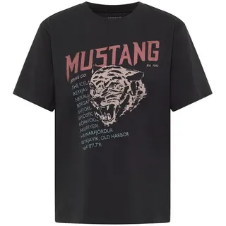 Mustang Kurzarmshirt T-Shirt schwarz