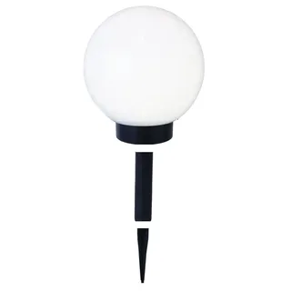 Best Season LED-Solar-Kugel,weiss, ca.20 cm Ø, Erdspiess abnehmbar, 1 warm white LED, Solarpanel, 477-77