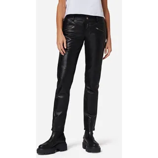 Damen Lederhose Lederjeans Ricano Tally Pant – Schwarz / XS