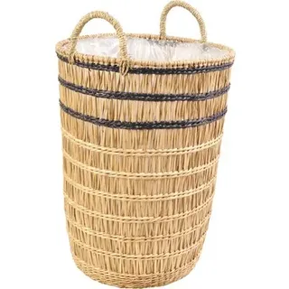 Korb aus Seegras Lafiora Ø 40 cm H 56 cm braun