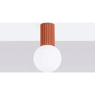 Sollux Deckenleuchte 1-flammig grau Aluminium/Glas