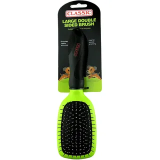 CLASSIC Große doppelseitige Fellpflegebürste für Katzen und Hunde