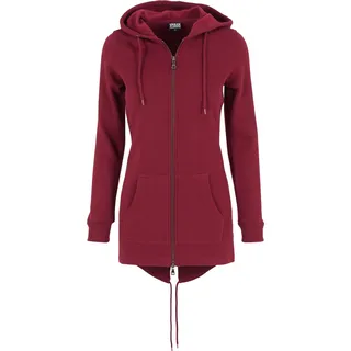 Urban Classics Kapuzenjacke Damen Ladies Sweat Parka burgund L - Rot