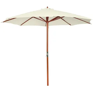 vidaXL Sonnenschirm 300 x 258 cm Weiß